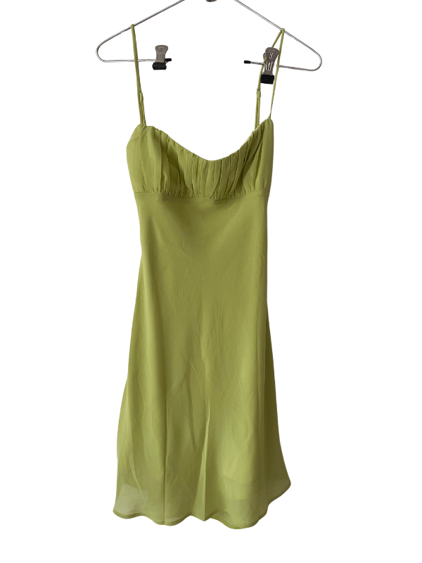 Saints & Secrets Lime Chiffon Mini Dress (AU 8)