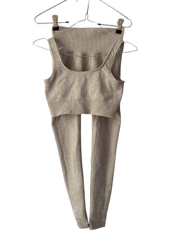 Aim’n Ribbed Seamless Set in Oatmeal