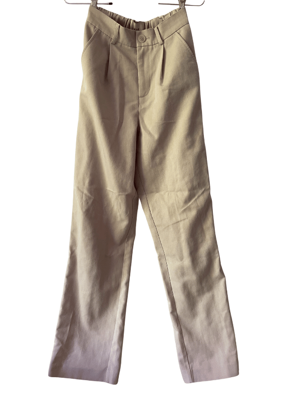 M-KAE Beige Tailored Trousers (XS)