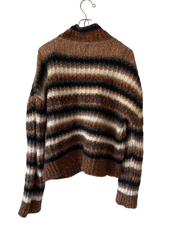 Massimo Dutti Striped Chunky Knit Jumper, Size XS/S