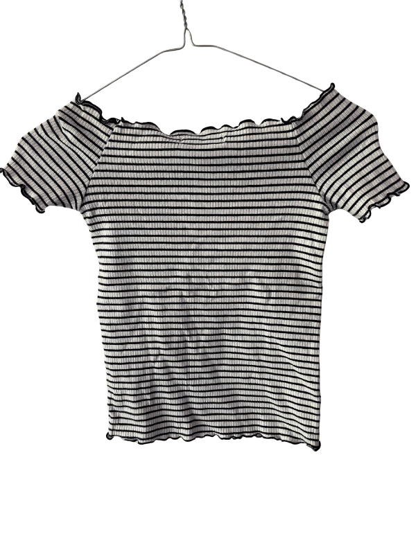 Glassons Striped Ribbed Off-Shoulder Top