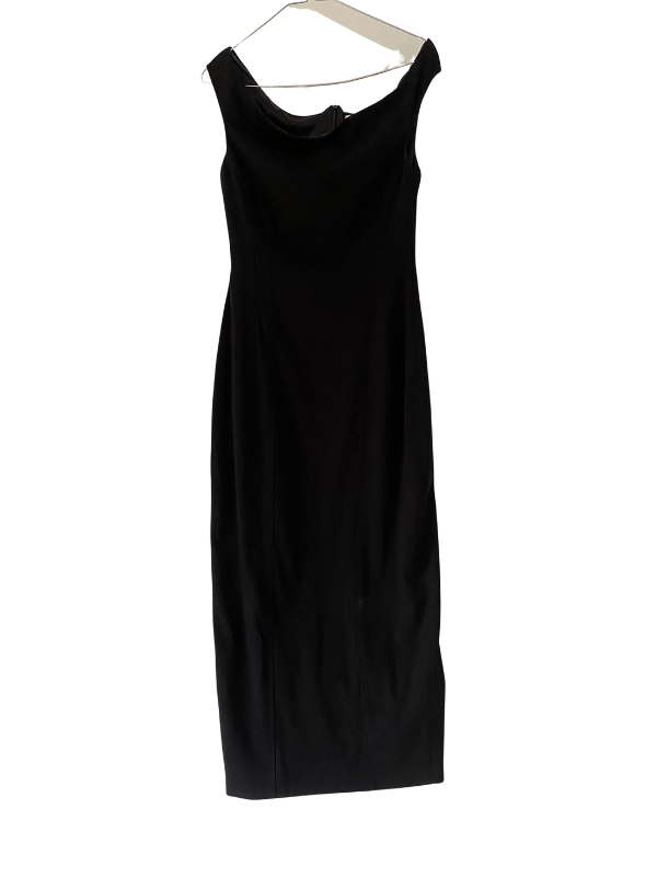 Meshki Black Midi Dress