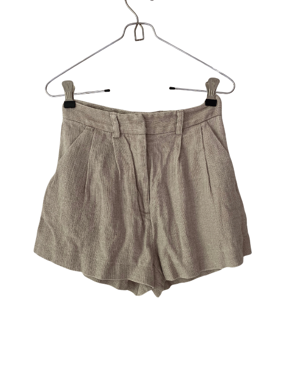 Bec + Bridge Textured Cotton Tailored Shorts (AU 6)