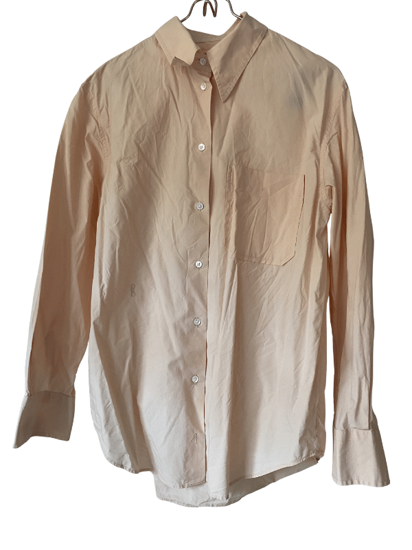 Oroton Blush Pink Cotton Button-Up Shirt