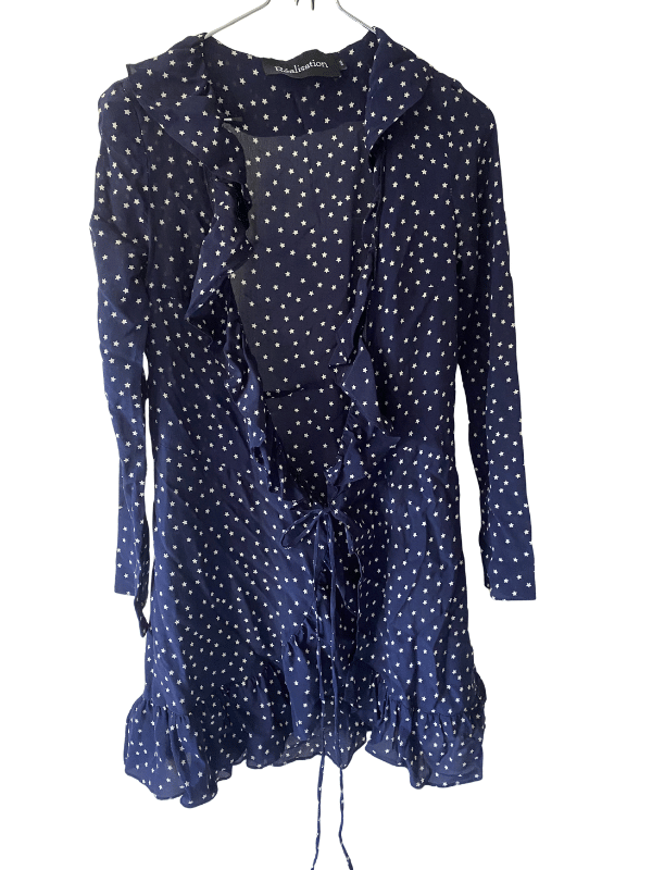 Réalisation Par "Alexandra" Star Struck Silk Wrap Dress, Size XXS