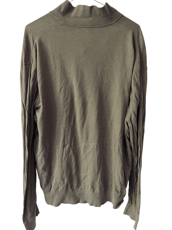 Arket Olive Green Collar Knit (XL)