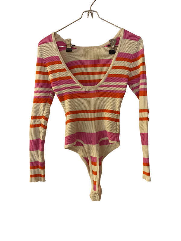 Loavies Striped Ribbed Bodysuit (XS)
