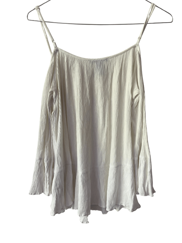 Forever 21 White Flowy Cami Top (S)