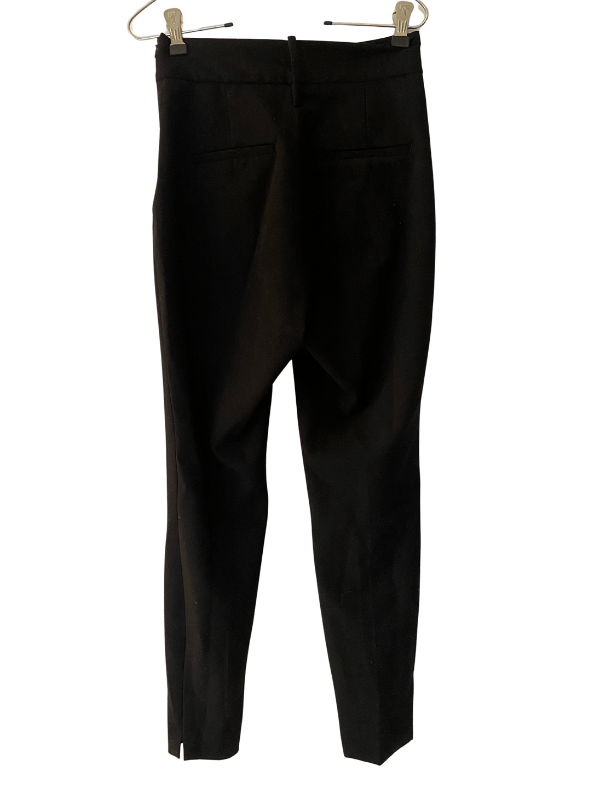 Zara Tailored Black Slim-Leg Trousers (S)