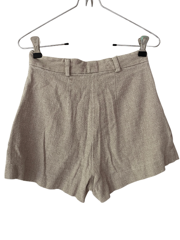 Bec + Bridge Textured Cotton Tailored Shorts (AU 6)