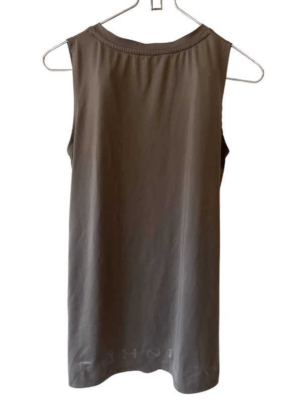 Röhnisch Mocha Brown Twist-Front Activewear Tank Top, Size S