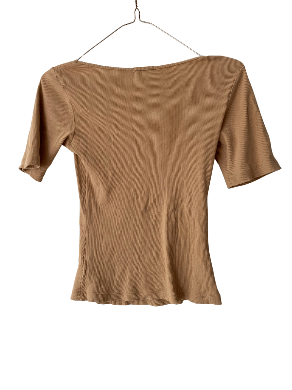 Bread & Boxers Ribbed Scoop-Neck Top