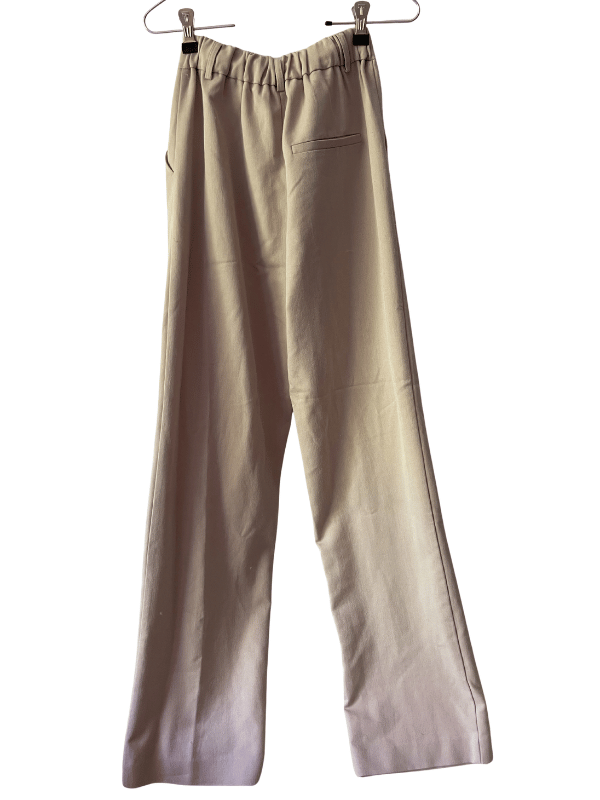 M-KAE Beige Tailored Trousers (XS)