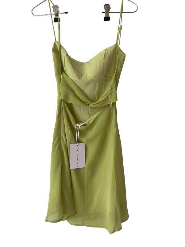 Saints & Secrets Lime Chiffon Mini Dress (AU 8)