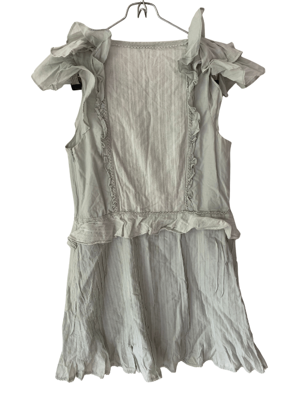 For Love & Lemons Ruffle Mini Dress (Soft Sage)