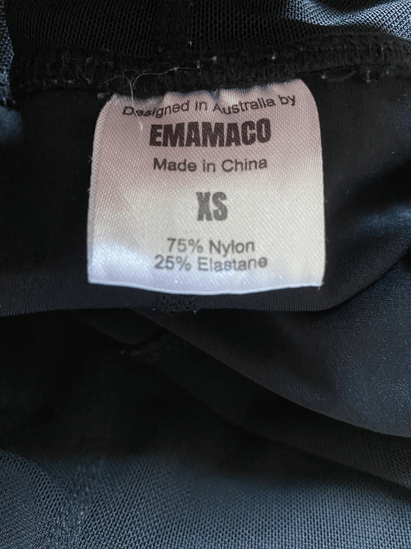 Emamaco Black Maternity Support Leggings, Size XS