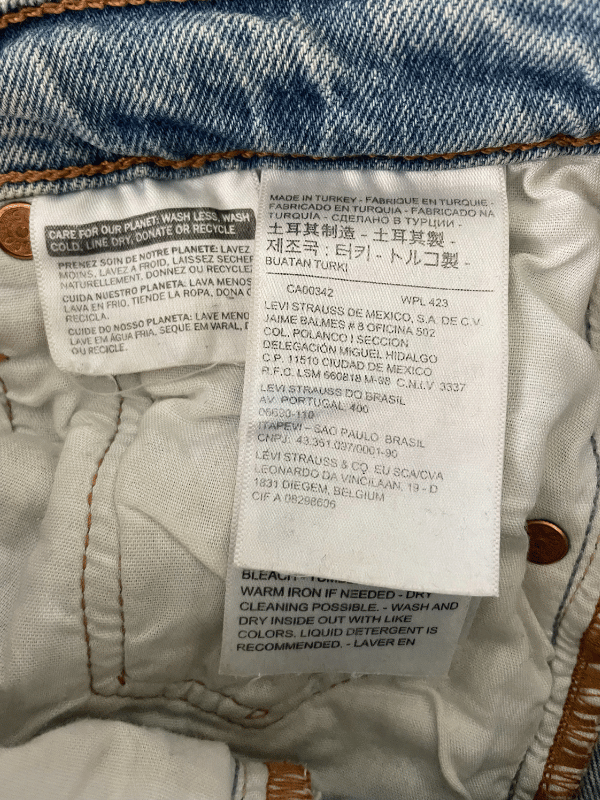 Levi’s Premium Ribcage Straight Jeans (W25)