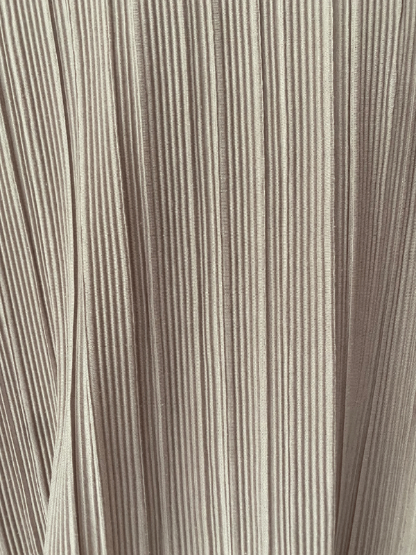 & Other Stories Pleated Button-Up Shirt in Taupe