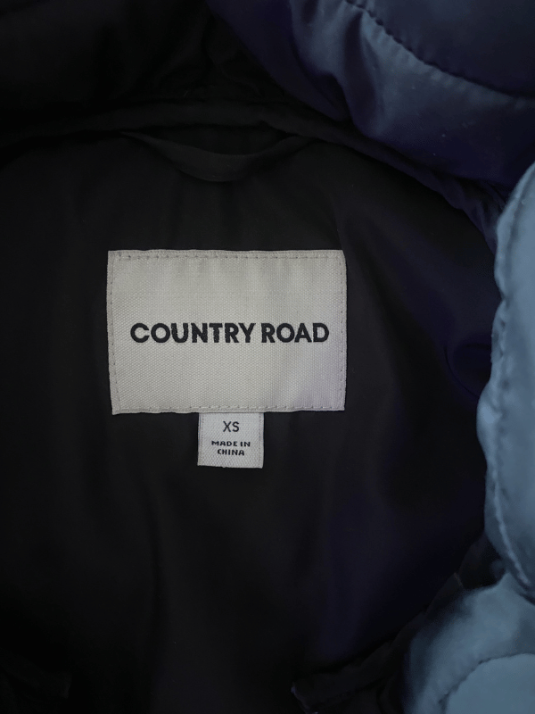 Country Road Black Down-Fill Puffer Vest, Size XS