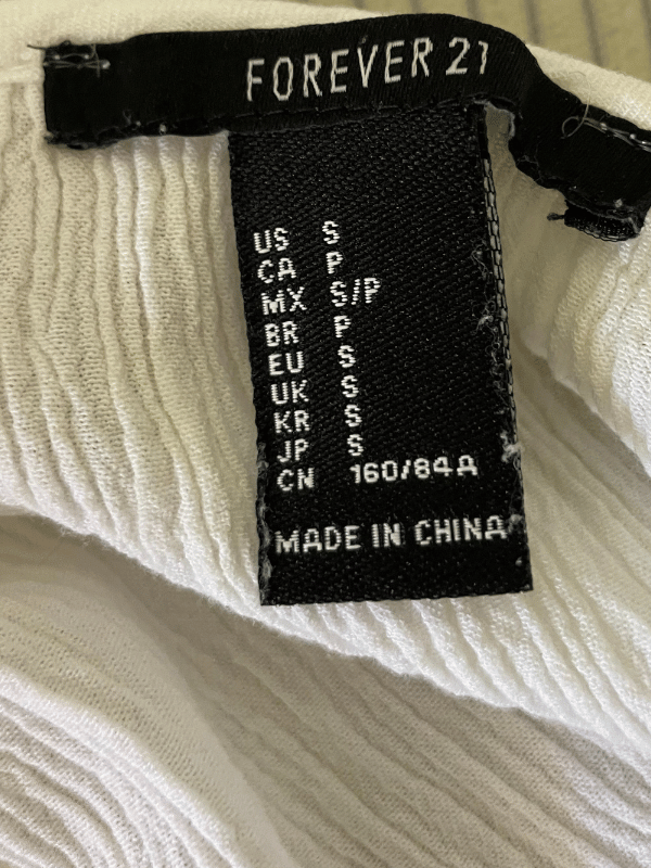 Forever 21 White Flowy Cami Top (S)