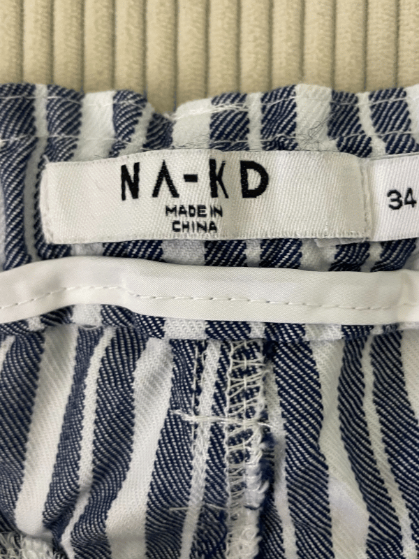 NA-KD Striped Drawstring Trousers