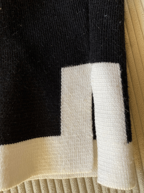 Zara Knit Contrast Trim Cardigan (M)