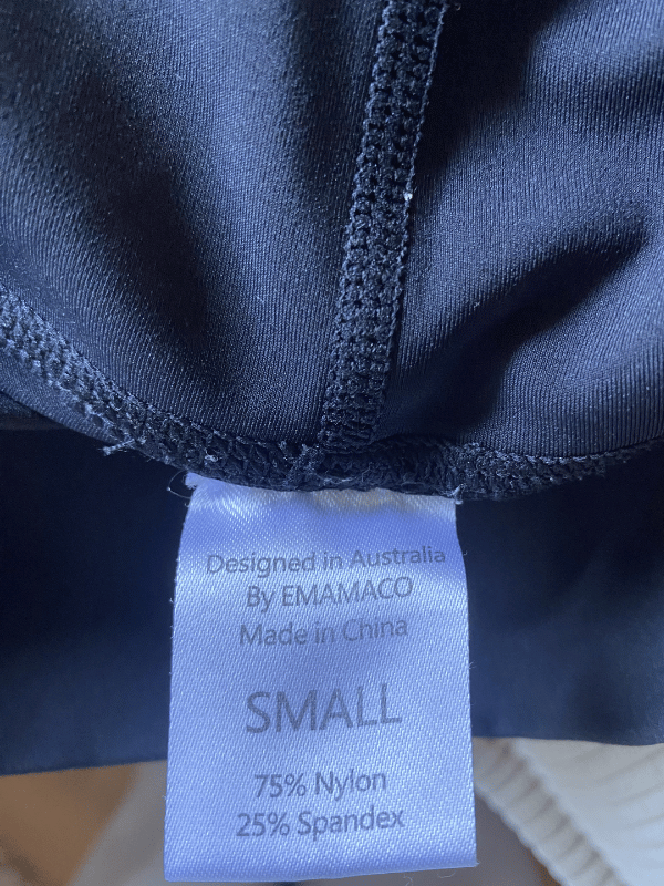 Emamaco Black Maternity Support Bike Shorts, Size Small