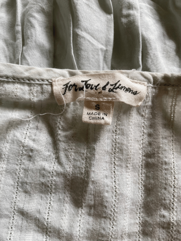 For Love & Lemons Ruffle Mini Dress (Soft Sage)