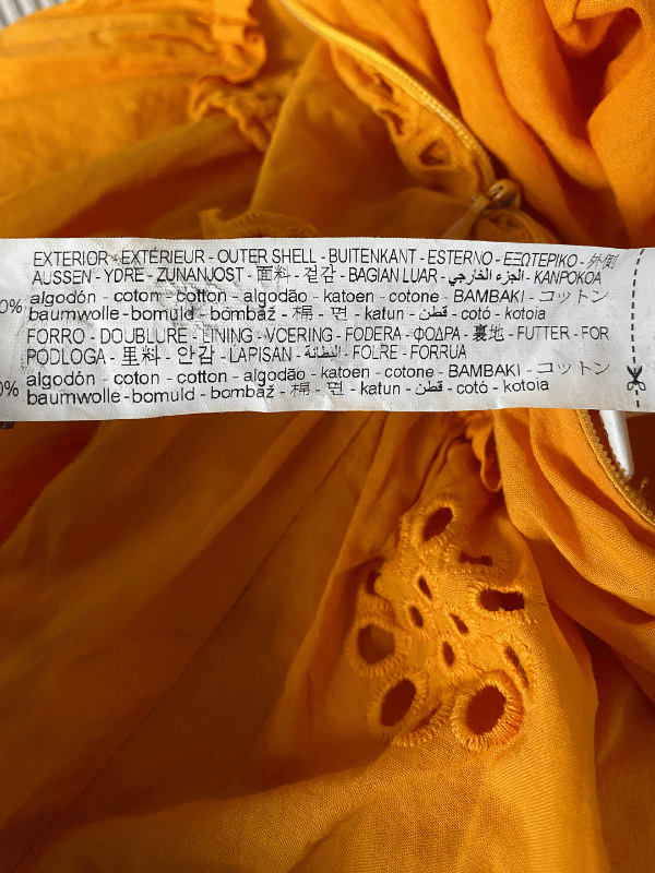 ZARA Broderie Puff-Sleeve Mini Dress