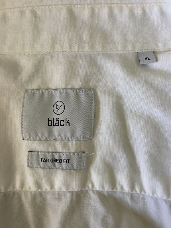 bläck Tailored Fit White Shirt (XL)