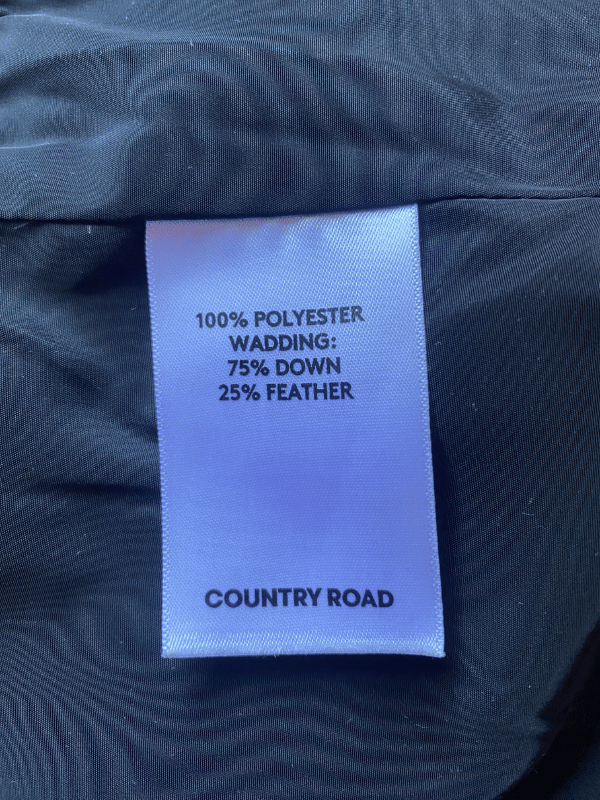 Country Road Black Down-Fill Puffer Vest, Size XS