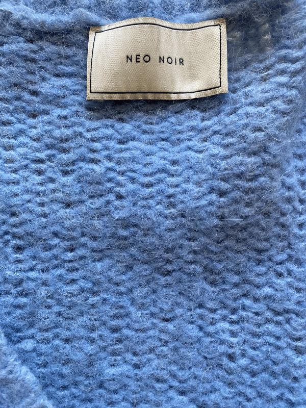 Neo Noir Wool & Alpaca Blend Knit in Sky Blue