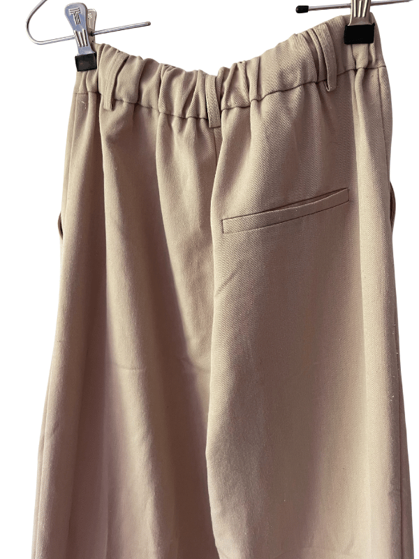 M-KAE Beige Tailored Trousers (XS)