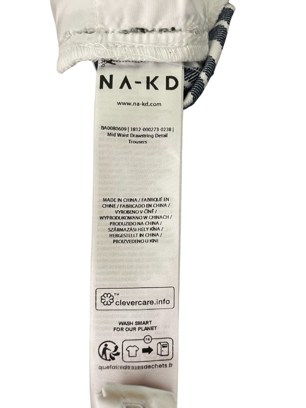 NA-KD Striped Drawstring Trousers