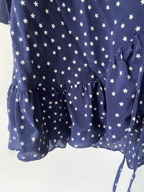 Réalisation Par "Alexandra" Star Struck Silk Wrap Dress, Size XXS