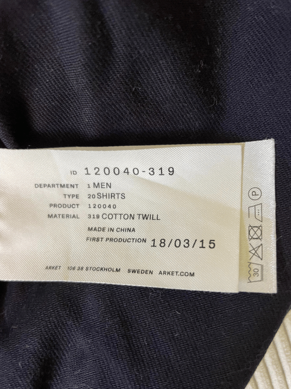 Arket Cotton Twill Overshirt (Size 52)