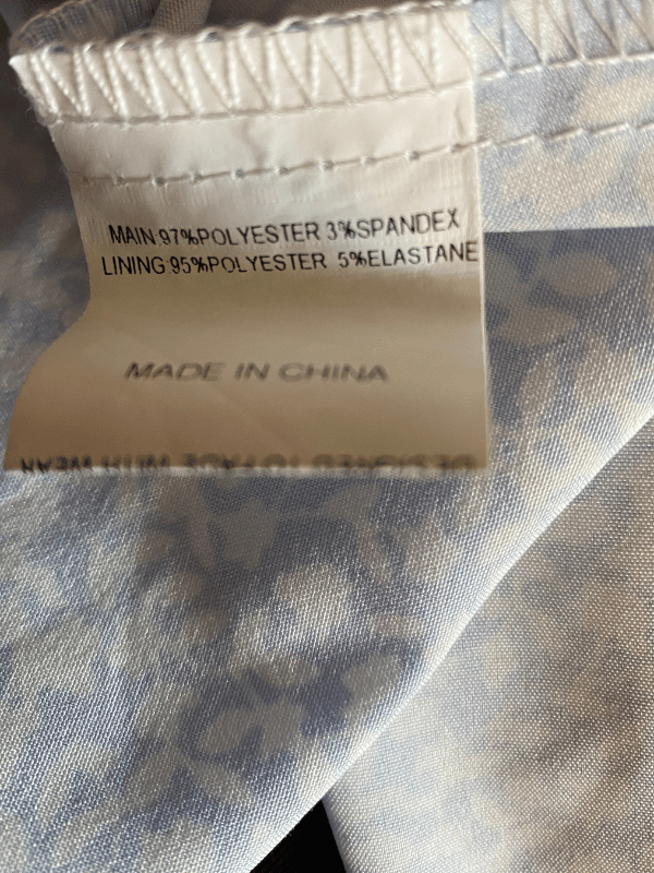 Showpo Blue Floral Tie-Strap Mini Dress (AU 8)