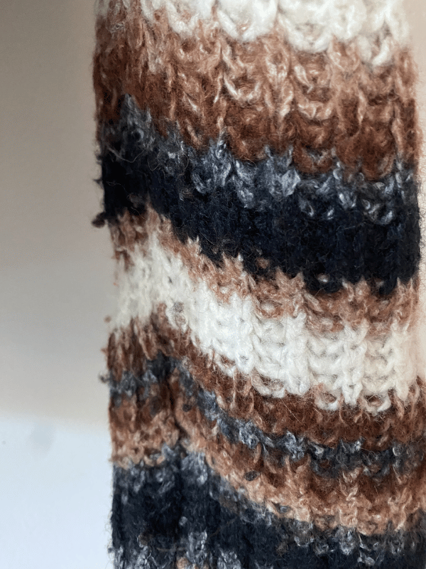 Massimo Dutti Striped Chunky Knit Jumper, Size XS/S
