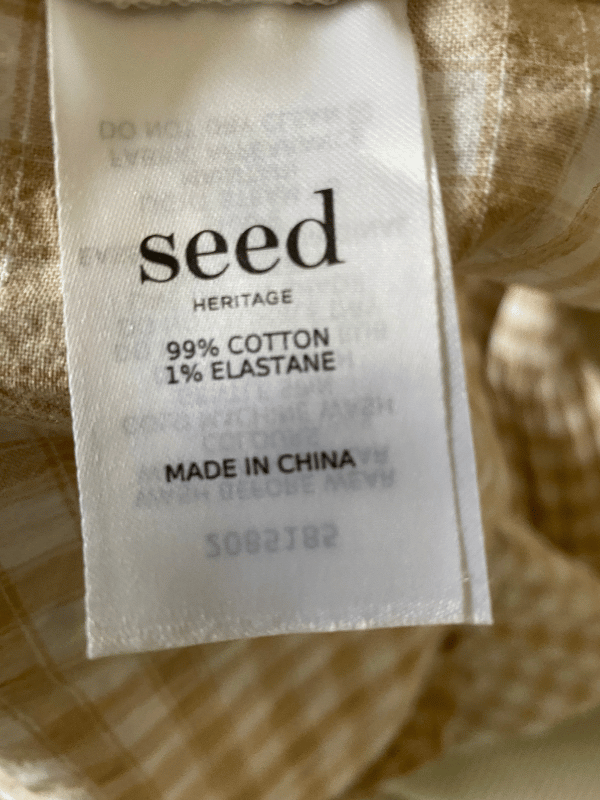 Seed Heritage Gingham Smocked Midi Dress