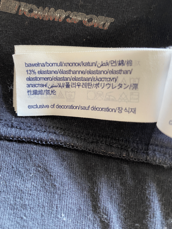 Tommy Sport Black Sports Bra