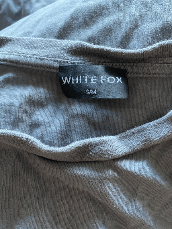 White Fox Boutique "Project 5" Oversized Graphic Tee, Size S/M