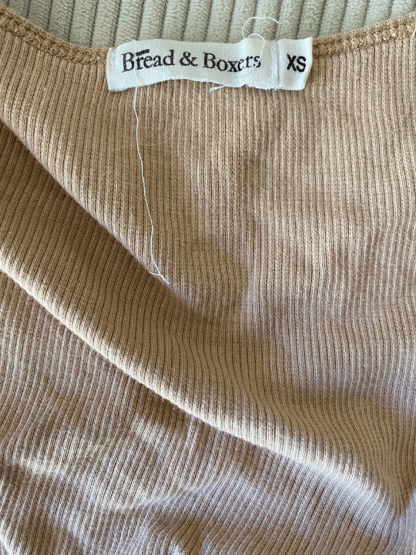 Bread & Boxers Ribbed Scoop-Neck Top