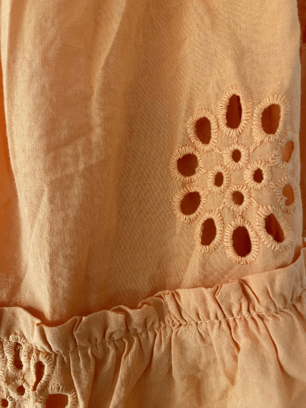 ZARA Broderie Puff-Sleeve Mini Dress