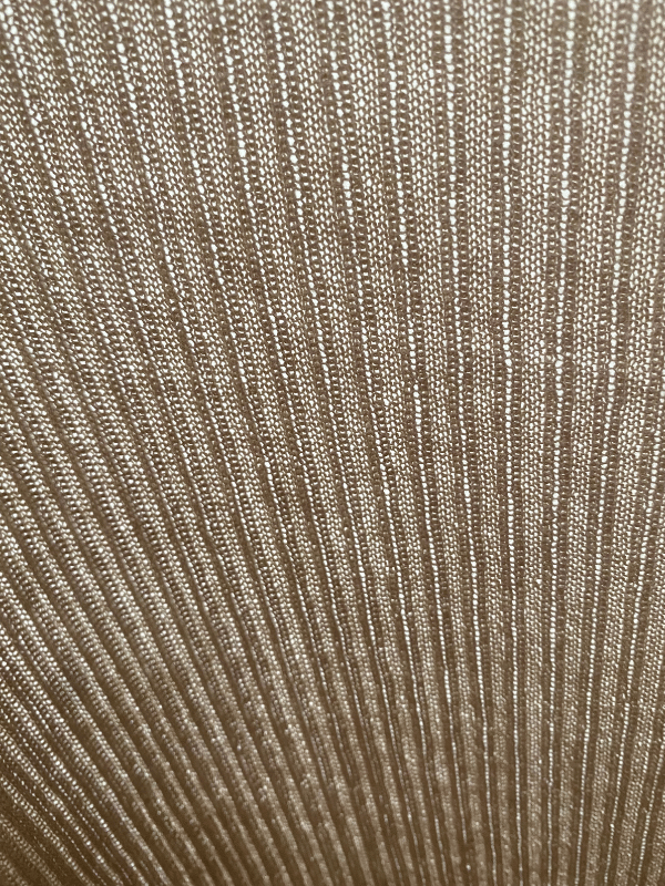 Henne Ribbed Knit Collared Top (Beige)