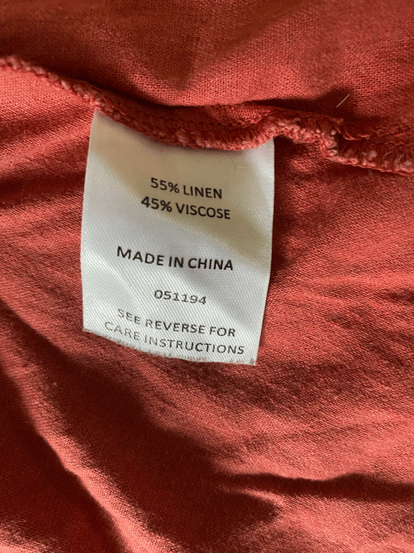 Sportsgirl Linen Blend Wrap Skirt in Brick Red