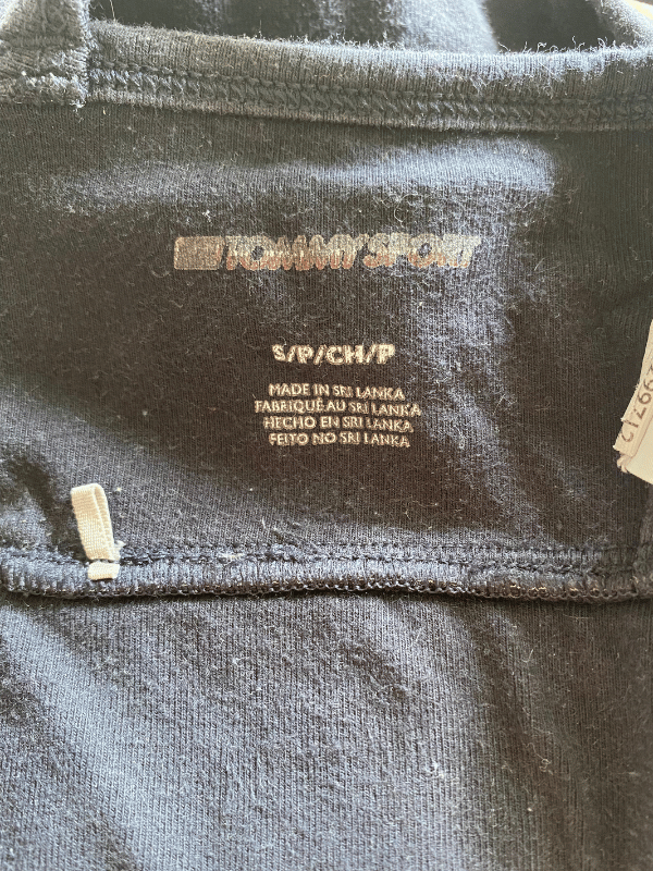 Tommy Sport Black Sports Bra