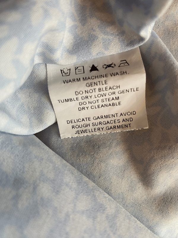 Showpo Blue Floral Tie-Strap Mini Dress (AU 8)