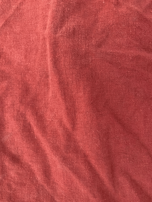 Sportsgirl Linen Blend Wrap Skirt in Brick Red