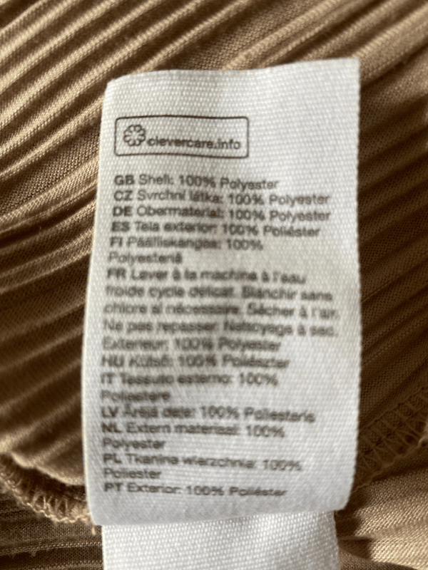 & Other Stories Pleated Button-Up Shirt in Taupe