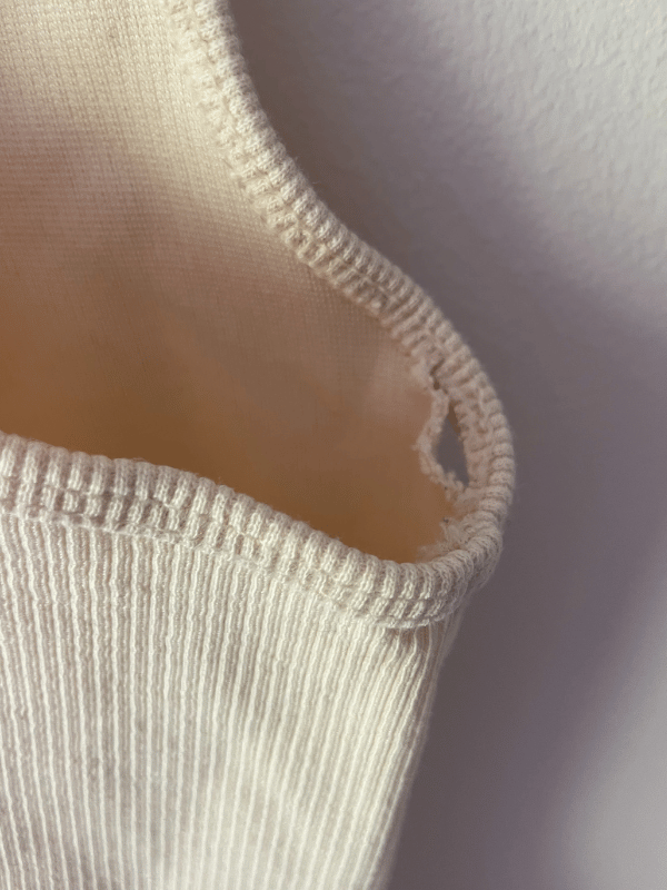 H&M Ribbed Beige Bodysuit